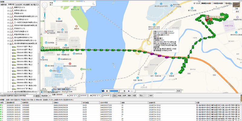 車(chē)輛軌跡路線(xiàn)圖